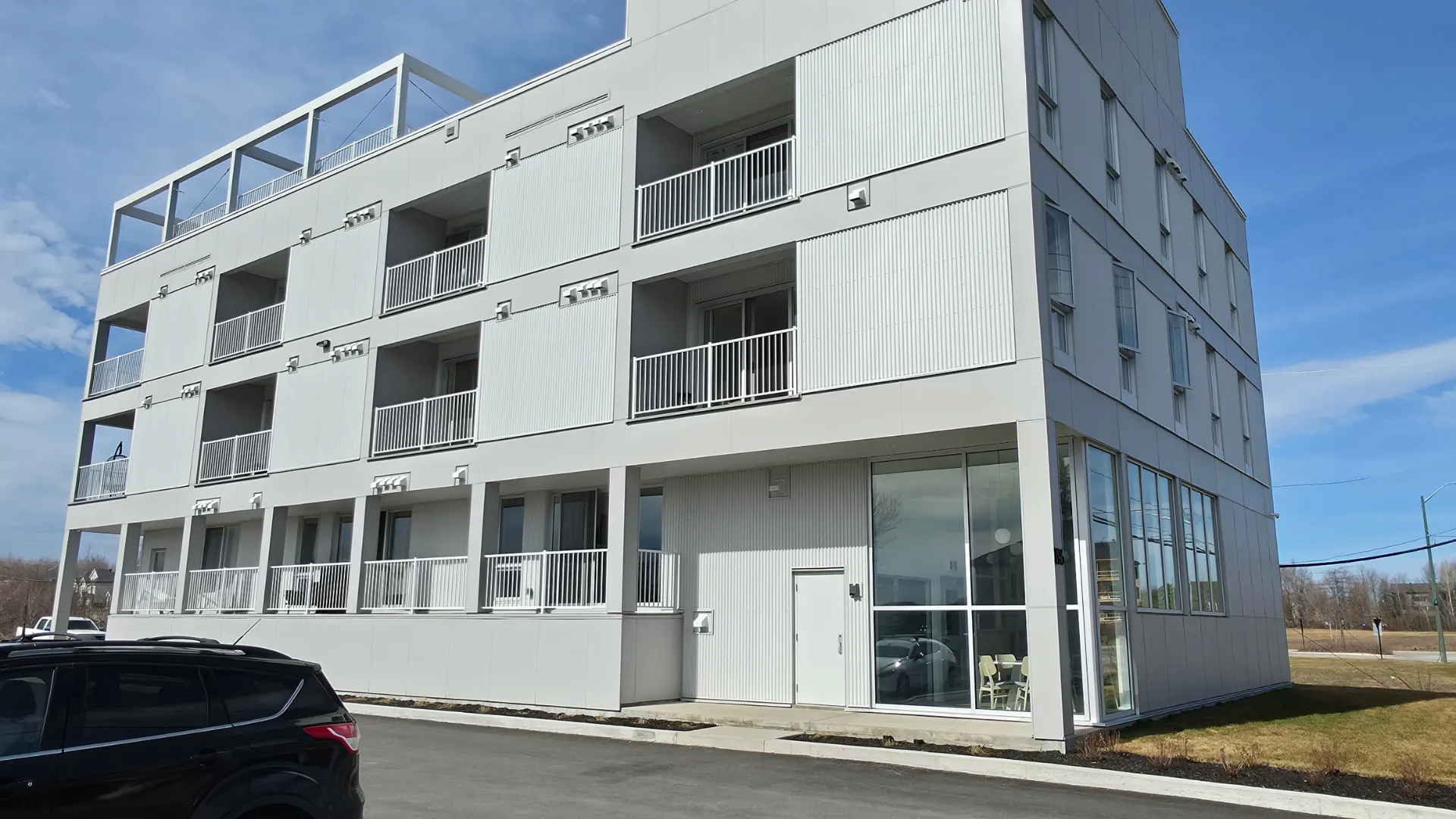 Façade du 20 logements livré à Saint-Charles-Borromée
