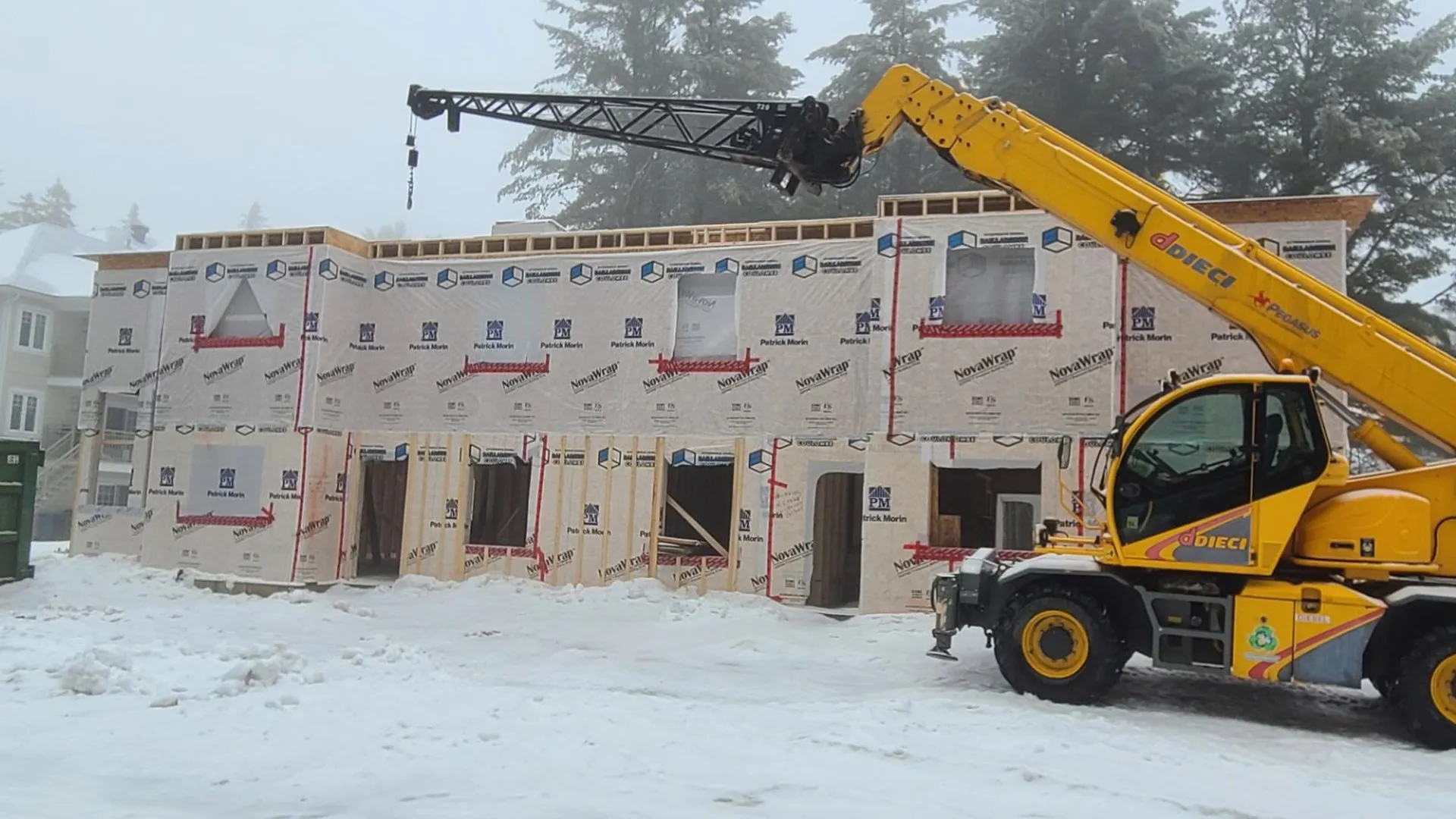 Phase d'enveloppe extérieure en hiver